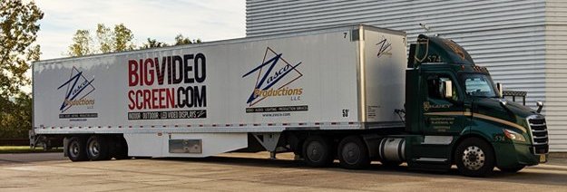 Zasco tractor trailer arriving at a loading dock