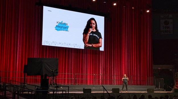 Arena event with lighting, sound, video, LED wall